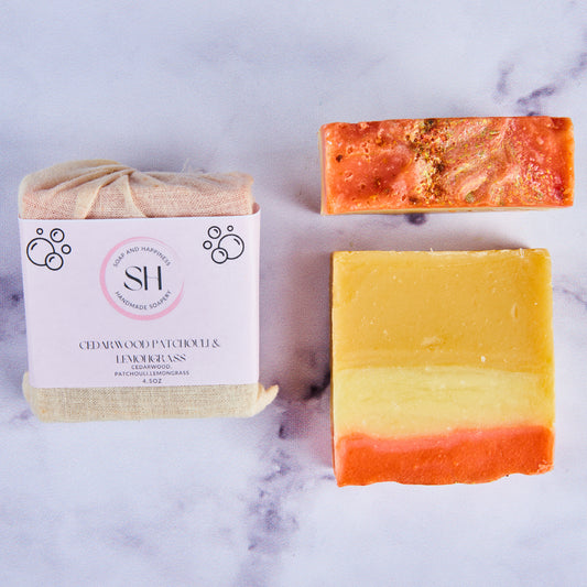 Cedarwood, Patchouli, & Lemongrass